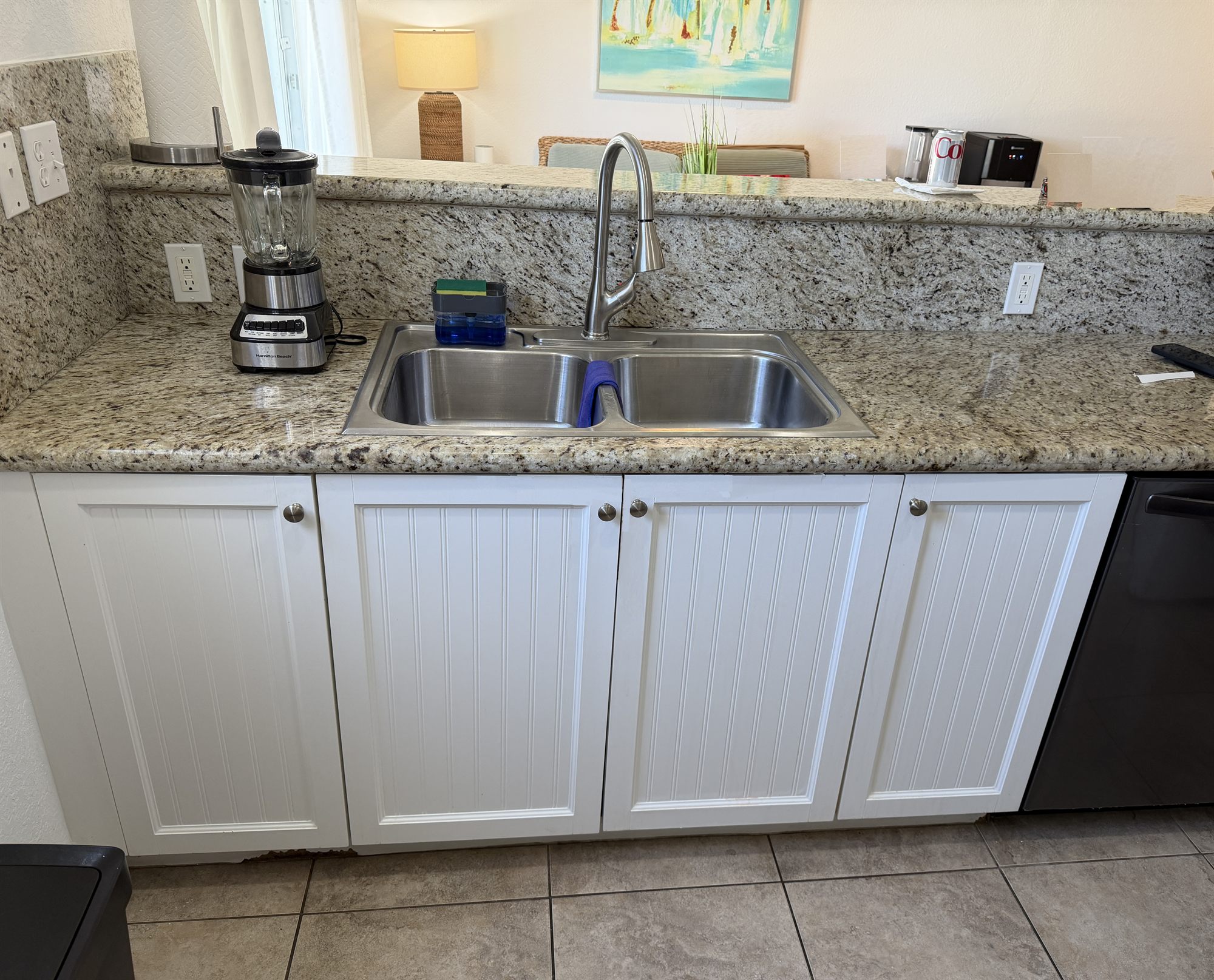 Kitchen counter and cabinetry