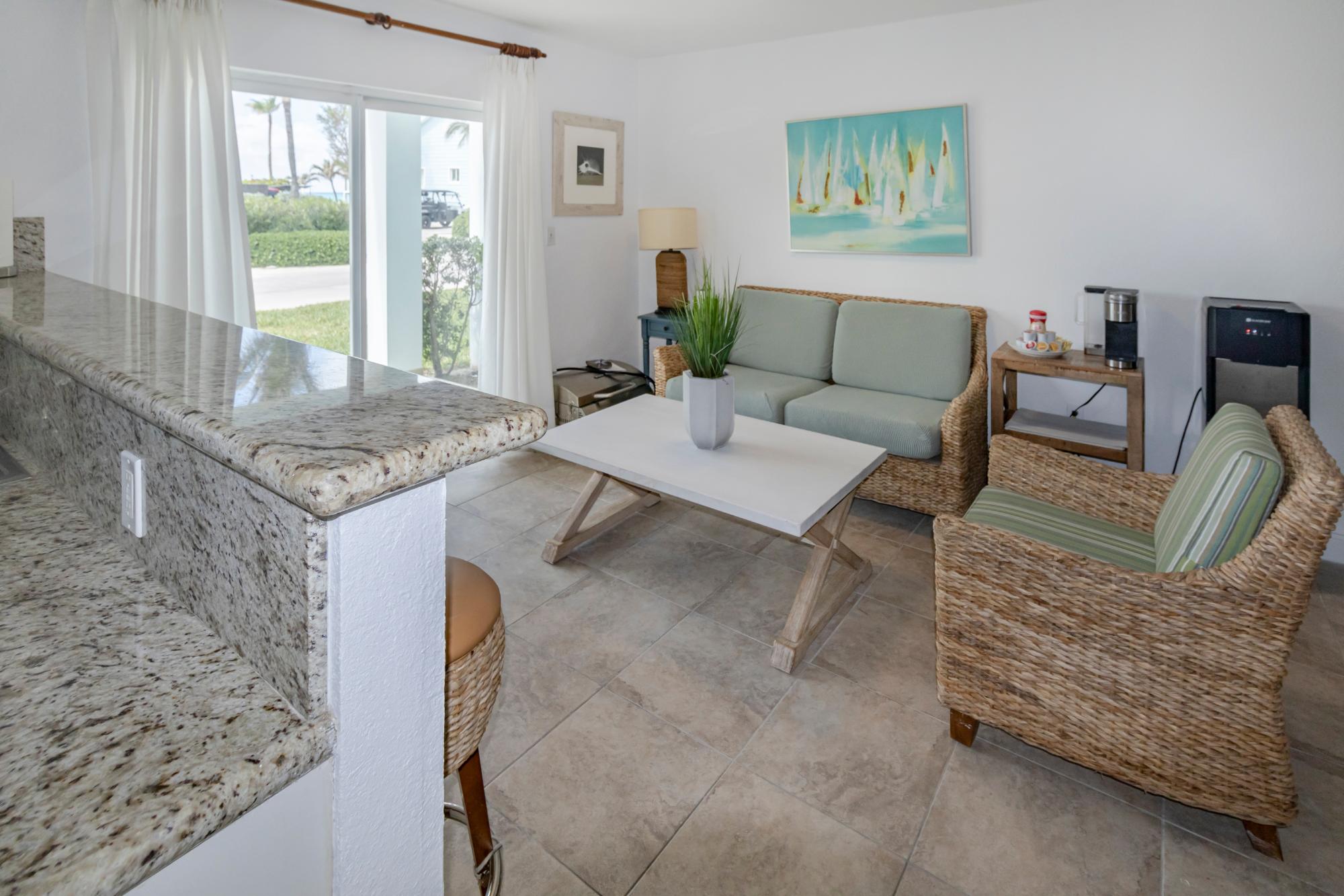 Sitting area just off the kitchen